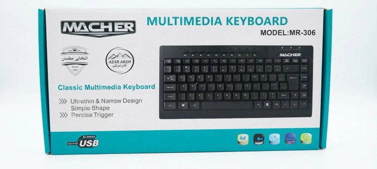 کیبورد MACHER مدل MR-306 سیم دار