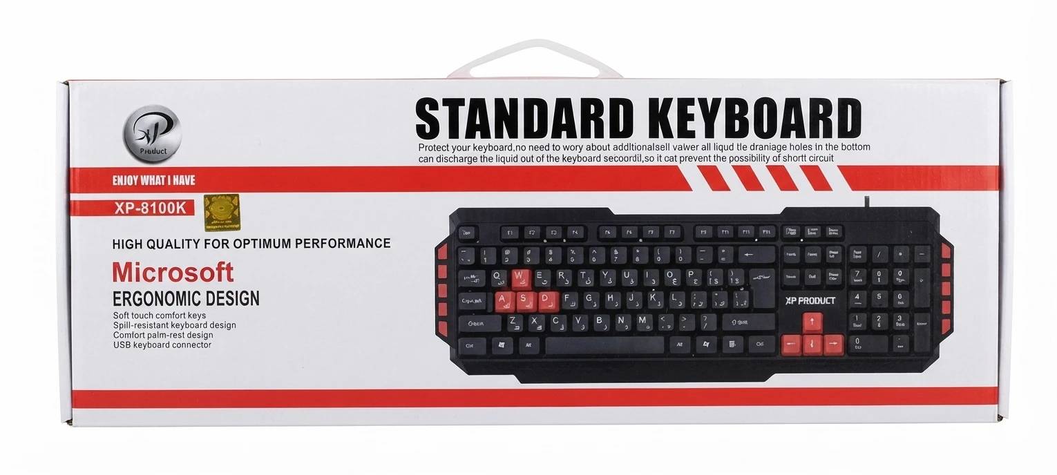 کیبورد برند PRODUCT مدل XP-8100K سیم دار